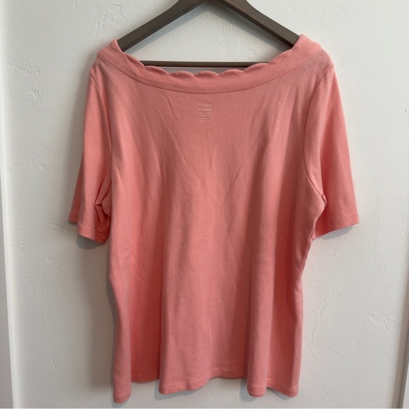 Kim Rogers Perfectly Soft Scalloped Neck T Shirt Bundle P/XXL - Picture 5 of 9